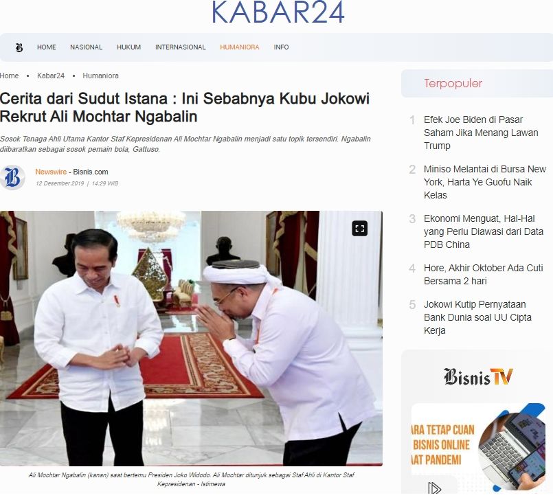 Jokowi keturunan Nabi Sulaiman As (Turnbackhoax.id)