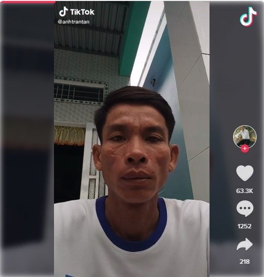 Pria Vietnam jadi populer di TikTok. (Dok: TikTok/AhnTranTan)