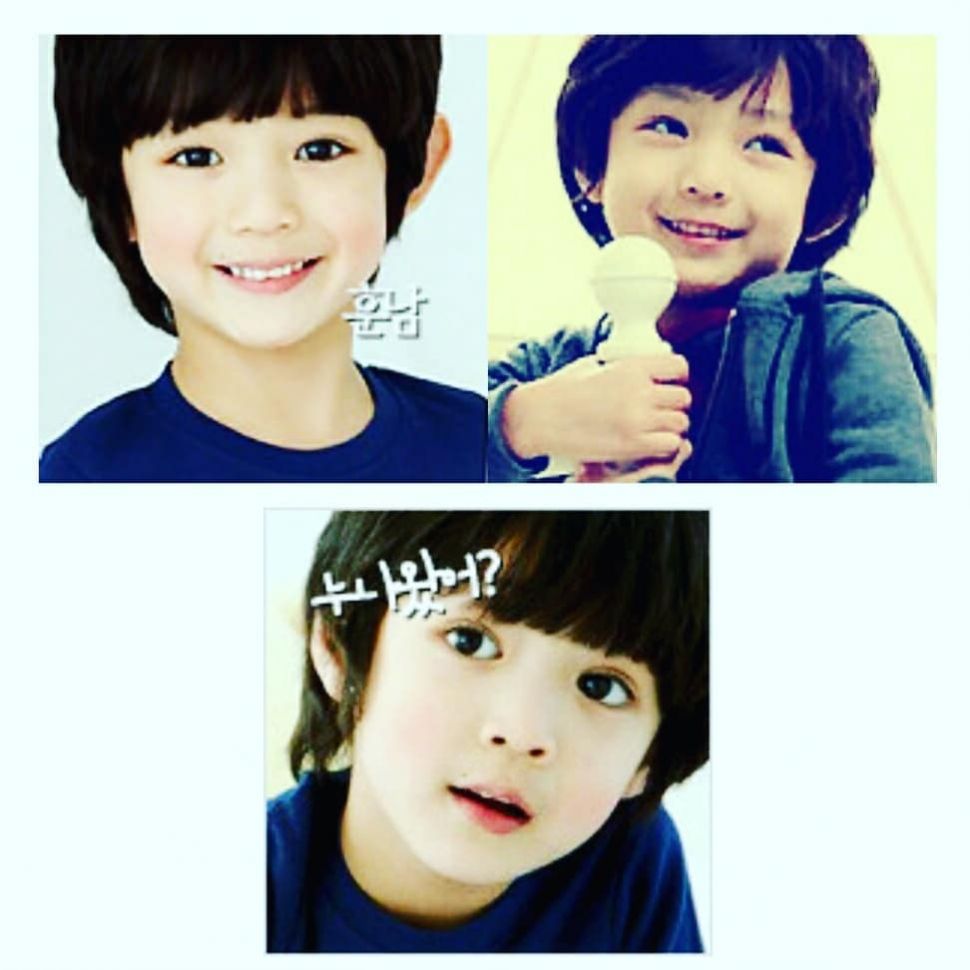 Pose imut Jeon Jin Seo saat masih kecil. [Instagram]