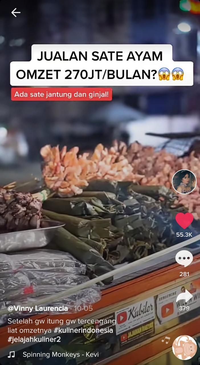 Sate Bang Romi (TikTok @kulinersamacici)