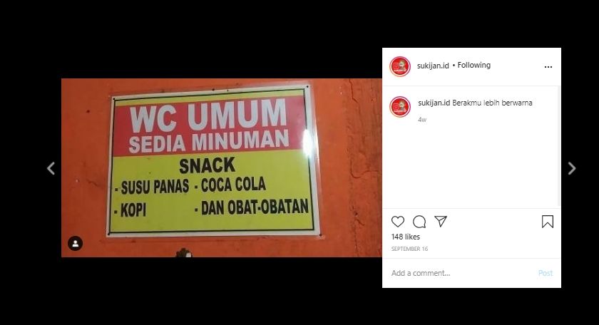 Uji Tahan Tawa, Simak 5 Potret Kocak Pedagang Makanan Nggak Niat Jualan Ini. (Instagram/@sukijan.id)