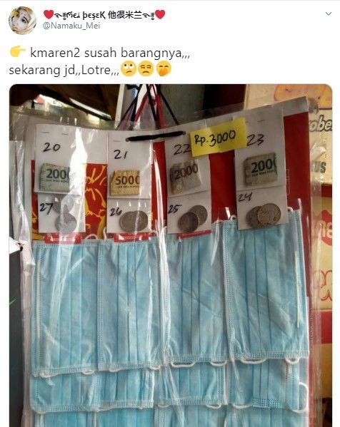 Dulu Langka Dan Mahal Masker Bedah Kini Jadi Hadiah Lotre Rp 3 Ribuan