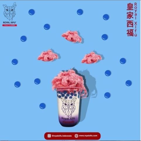 Arumanis Blue Boba Candy Royal Xifu (Instagram @royalxifu.indonesia)