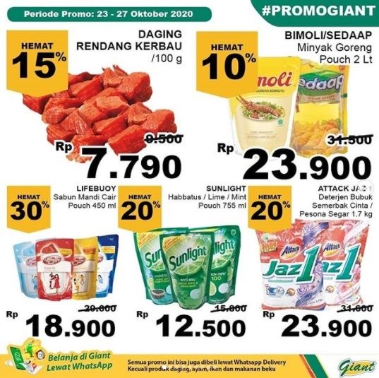 Promo di Giant. (Instagram/@giantindonesiaofficial)