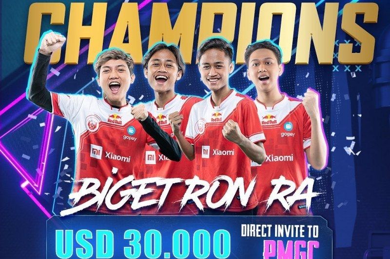 Tim Bigetron Red Aliens menjarai PMPL SEA Finals Season 2 pada Oktober 2020. [Antara/Bigetron]