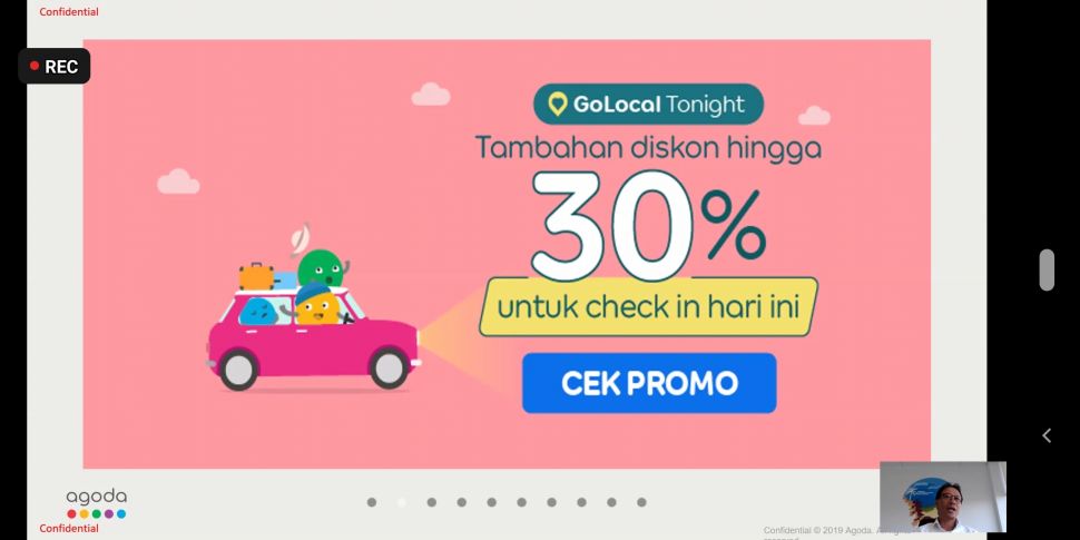 Peluncuran GoLocal Tonight, fitur terbaru di Agoda. Selasa (27/10/2020). 