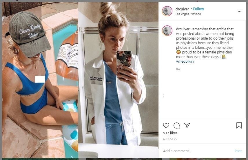 Curhat Dokter Sering Dianggap Terlalu Cantik (instagram.com/drculver)