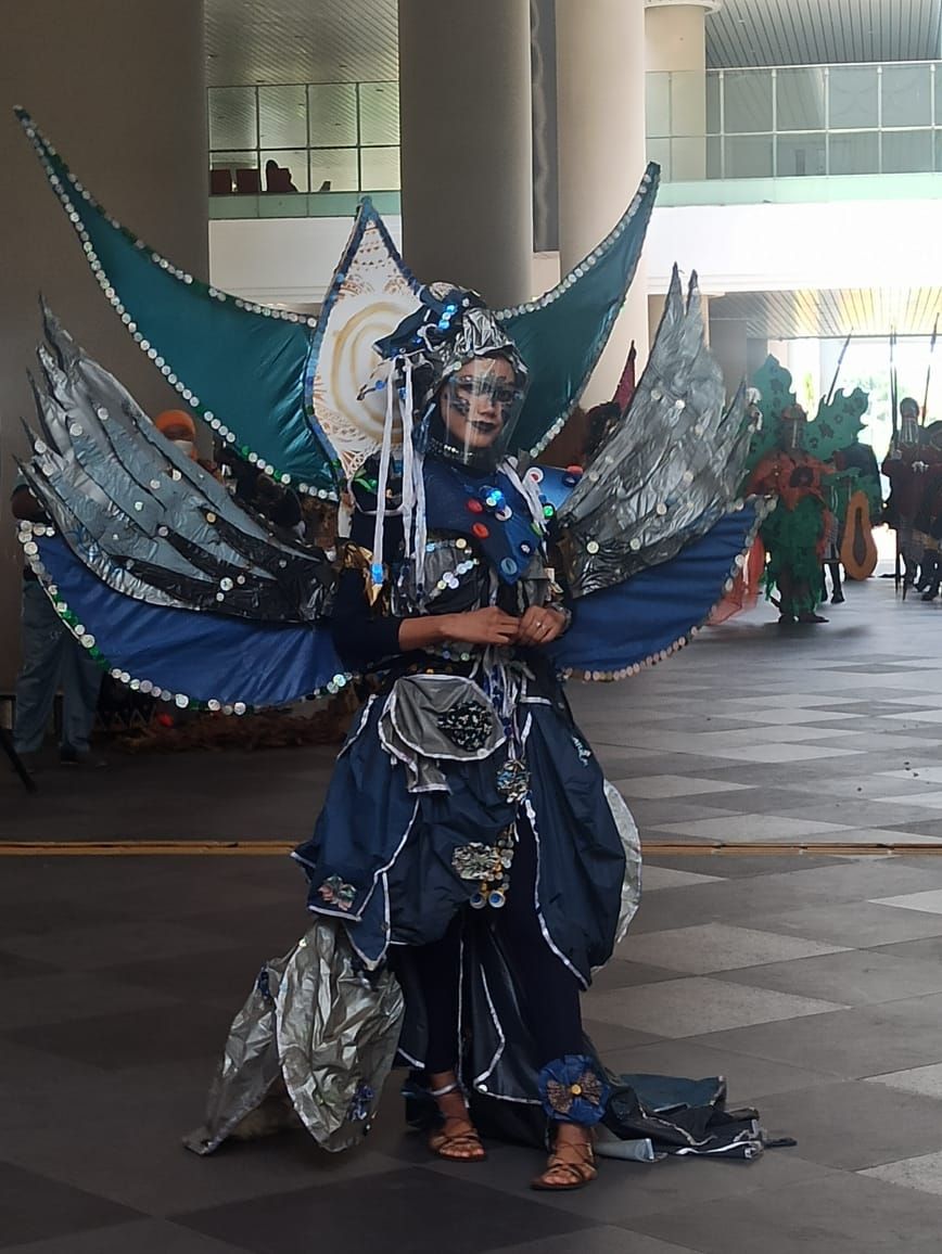 Peragaan busana dari limbah daur ulang (dok. suarajogja.id/Hiromi Kyuna)