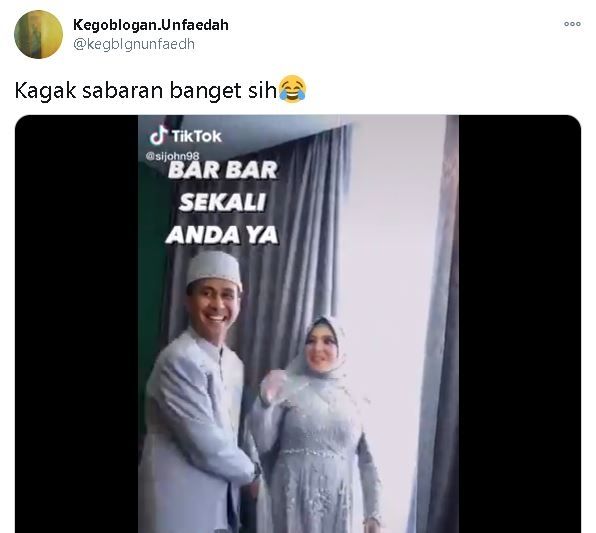 Diduga Enggak Sabar Malam Pertama Pria Ini Sodok Istrinya Saat Sesi Foto