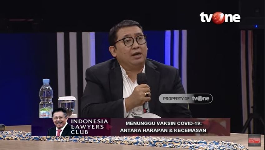 Karni Ilyas Sindir Menkes Terawan, Fadli Zon Bilang Sediakan Kursi Kosong Saja (YouTube/TVOneNews).