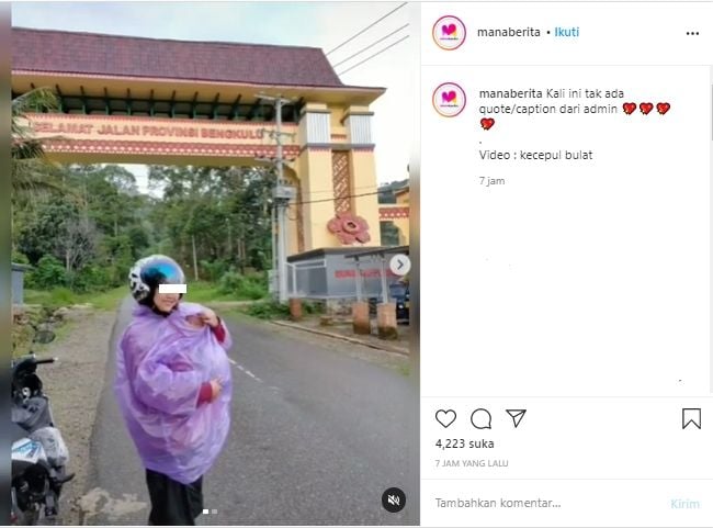 Tangkapan Layar Video Viral Kisah Sepasang Suami Istri Bikin Terharu Publik (Instagram/menaberita).