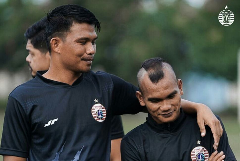 Dua pemain Persija Jakarta Sandi Sute dan Riko Simanjuntak (dok. Persija).