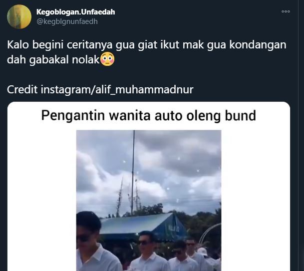 Pengiring pengantin yang membuat kaum hawa terpesona. (Twitter/@kegblgnunfaedh)