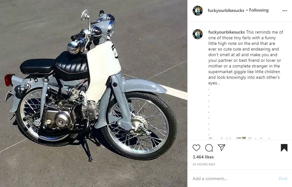 Modif motor nyeleneh. (Instagram)