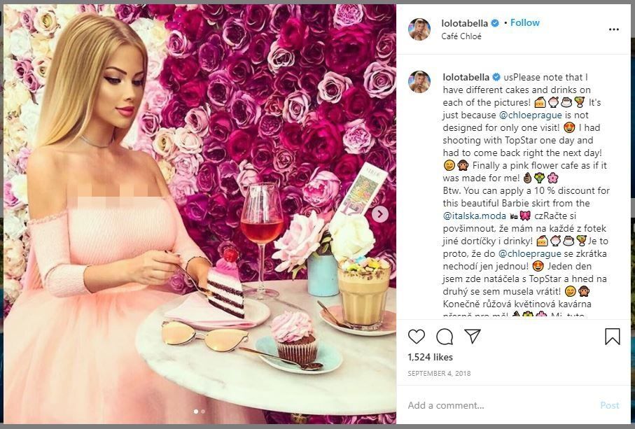 Gabriela Jirackova, Wanita yang Dijuluki Barbie dari Ceko (instagram.com/lolotabella)
