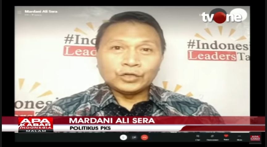 Mardani Ali Sera di Kabar Petang TV One (YouTube TV One News).