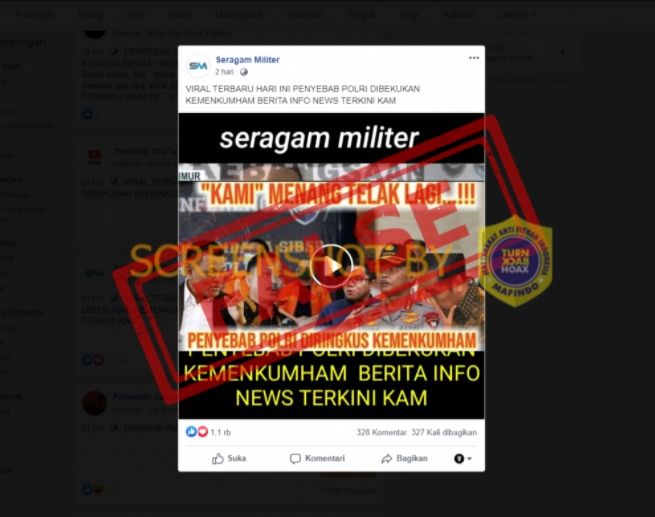 Cek Fakta Polri Dibekukan Kemenkumham Karena KAMI (Turnbackhoax.id)