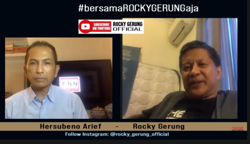 Rocky Gerung Mengomentari Surat Perintah Stafsus Millenial (YouTube Rocky Gerung Official).