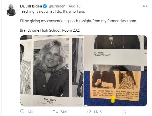 Fakta Jill Biden (twitter.com/drbiden)