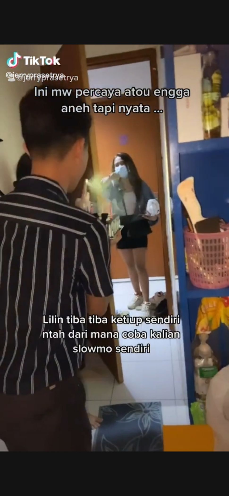 Viral Lilin Ulangtahun Tiba-tiba Mati Sendiri. (Dok: Tiktok/Jerryprasetya)