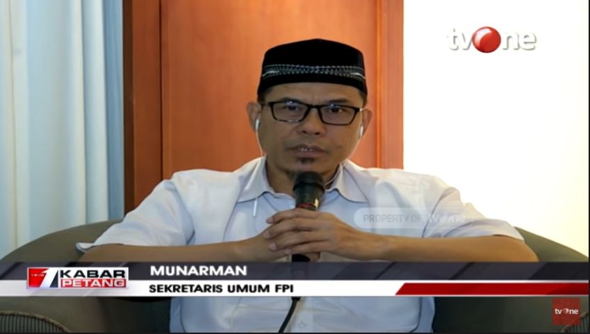 Munarman Bantah Kepulangan Habib Rizieq Dibantu Pihak Lain (YouTube/TVOneNews).