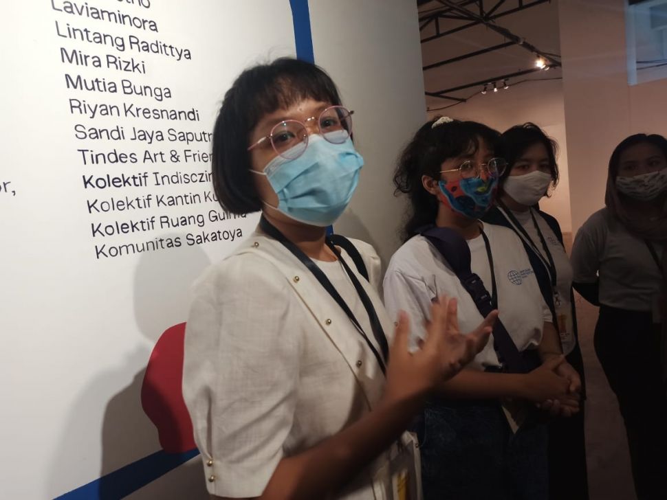 Eliesta Henditya, kurator seni yang ikut serta dalam Pameran Asana Bina Seni 2020 (Suara/Hiromi)