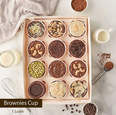 Brownies Cup di Brownies Panggang Mbun (Instagram @mbun.id)