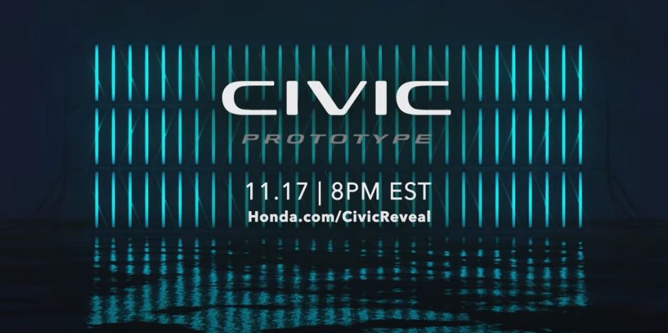 Rincian bentuk calon Honda Civic terbaru. (Youtube/Honda)