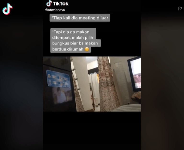 Sampai Diledek Teman, Aksi Suami Bawa Makanan Ini untuk Istri Banjir Pujian. (TikTok/@stevaniayu)