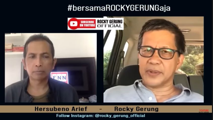 Rocky Gerung Mengomentari Ramainya Perhatian Publik Untuk Habib Rizieq (YouTube/RockyGerungOfficial).