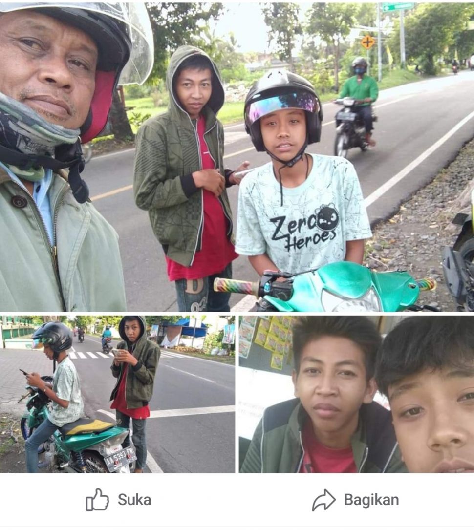 Warganet menolong remaja yang tersesat (Facebook Saiful Hadi)