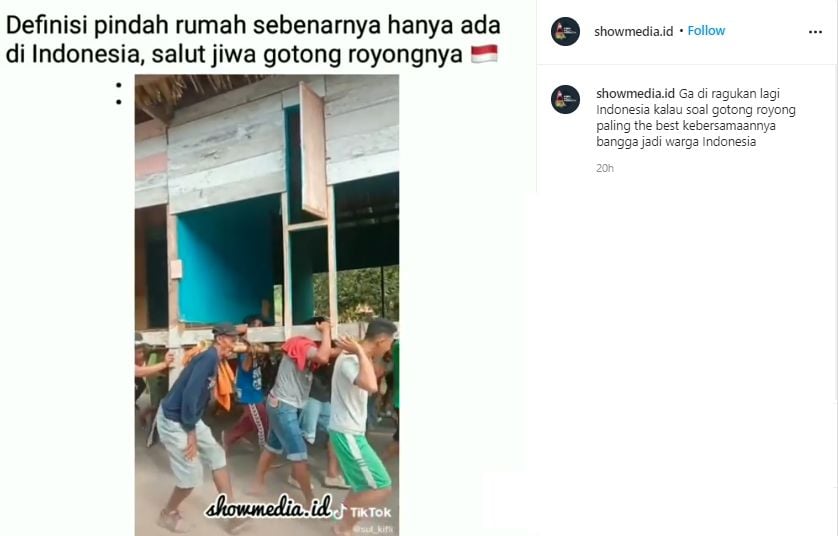 Viral Sekampung Angkat Satu Rumah. (Instagram/showmedia.id)