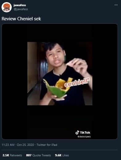 Pakai Istilah Nyentrik, Video Unboxing Kuliner Cenil Ini Bikin Ngakak. (Twitter/@jawafess)