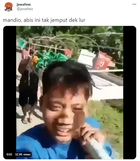 Viral Rayuan Maut Pembawa Keranda Jenazah, Publik Auto Ngeri. (Twitter/jawafess)