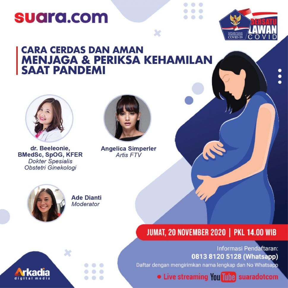 Webinar Cara Cerdas dan Aman Menjaga dan Periksa Kehamilan Saat Pandemi. (Dok. Suara.com)