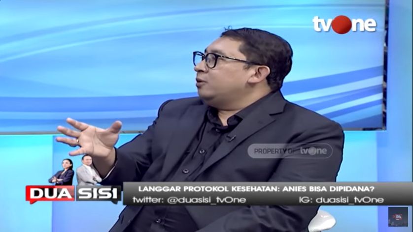 Fadli Zon di Acara Dua Sisi (YouTube/TalkShow TV One).