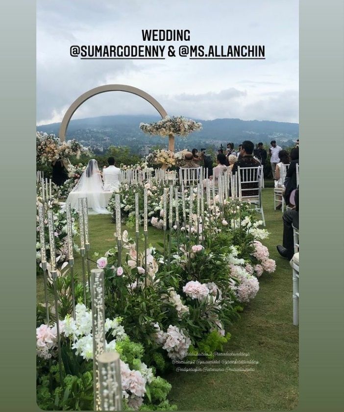 Tempat pernikahan Denny Sumargo dan Olivia Alan. [Instagram]