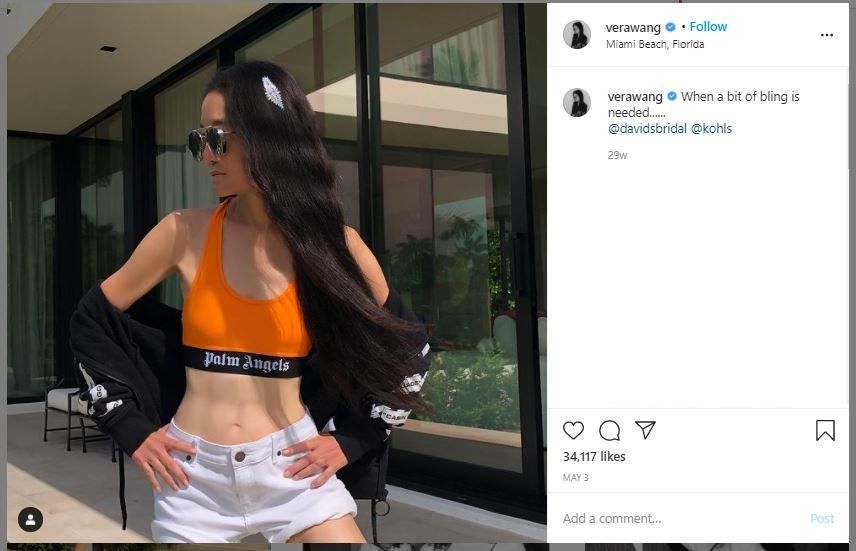 Desainer Vera Wang Awet Muda di Usia 71 Tahun (instagram.com/verawang)