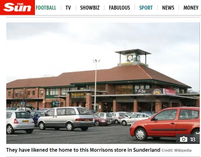 Supermarket Morrisons disamakan dengan rumah Wayne Rooney