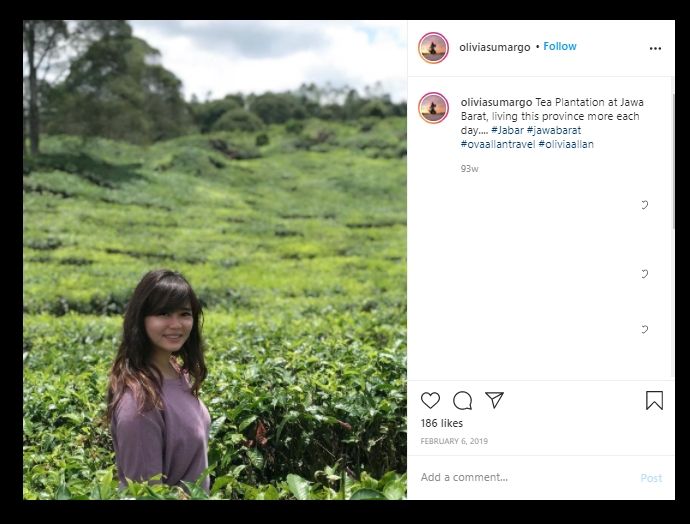 Potret liburan Olivia Allan istri Denny Sumargo. (Instagram/@oliviasumargo)