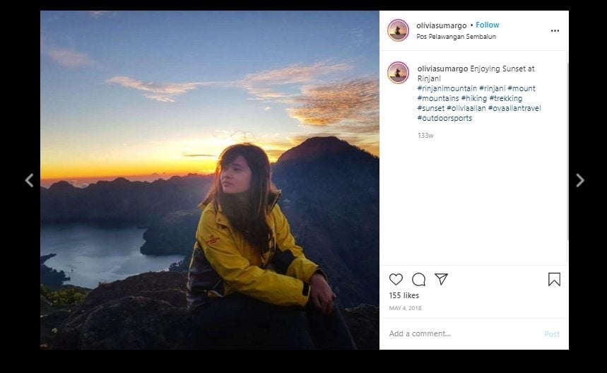 Potret liburan Olivia Allan istri Denny Sumargo. (Instagram/@oliviasumargo)