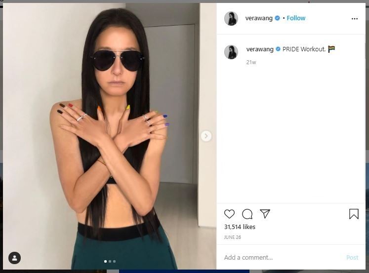 Desainer Vera Wang Awet Muda di Usia 71 Tahun (instagram.com/verawang)