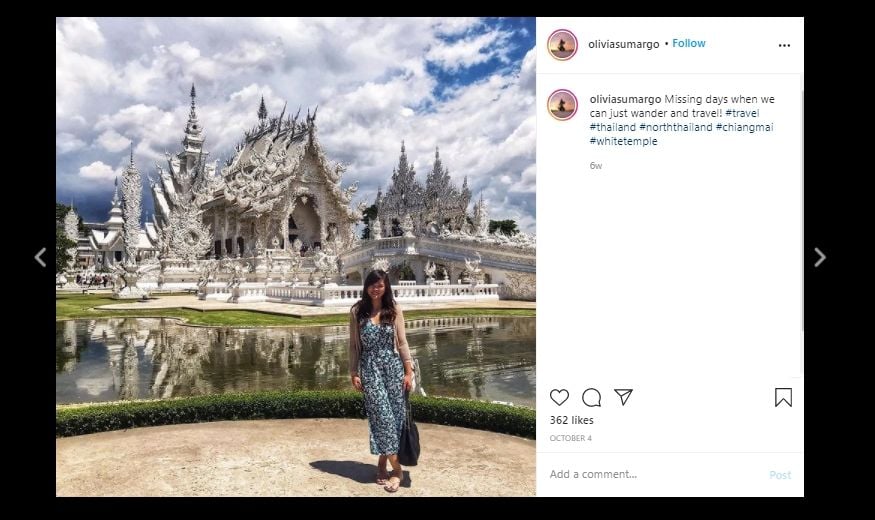 Potret liburan Olivia Allan istri Denny Sumargo. (Instagram/@oliviasumargo)