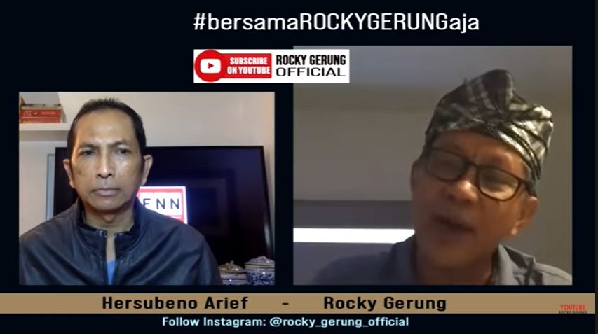 YouTube Rocky Gerung Membahas Keambiguan Istana (YouTube Rocky Gerung Official).