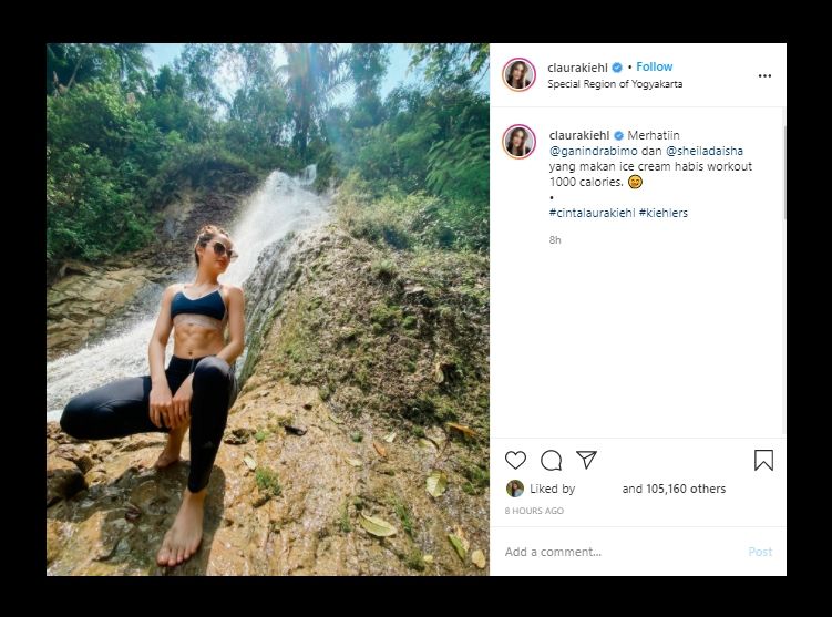 Alamak! Liburan ke Yogyakarta, Lagi-lagi Perut Cinta Laura Bikin Salfok. (Instagram/claurakiehl)