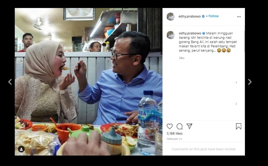 Aslinya Doyan Jajan, Intip 5 Momen Kulineran Menteri Kelautan Edhy Prabowo. (Instagram/@edhy.prabowo)