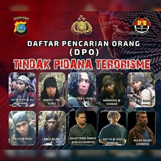 Teroris MIT Ali Kalora menyerang warga di Sigi, Sulawesi Tengah. [dokumentasi polisi]