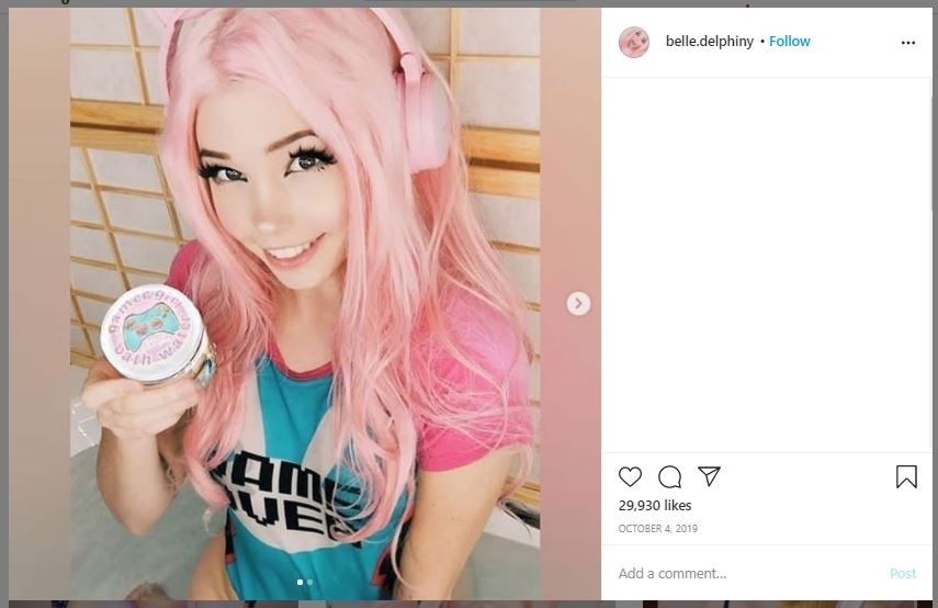 Gamer Belle Delphine Jual Alat Kontrasepsi Bekas (instagram.com/belle.delphiny)