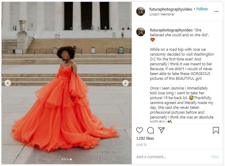 Terinspirasi Met Gala, Gaun Prom Remaja Ini Viral (instagram.com/futuraphotographyvideo)