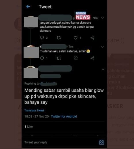 Viral Warganet Mengaku Kulit Glowing Tanpa Skincare (twitter.com/AREAJULID)